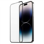 Folie de protectie Ceramica,   compatibila cu Apple iPhone 15 Plus, Transparenta HD, 9H, margini negre