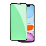 Folie de Sticla Securizata pentru Apple iPhone 15 Pro,  Lumina Verde Anti-Blue Ray, Auto-Aplicare, Protectie Completa 9D, Verde