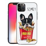 Husa de Protectie,  Husa de Protectie pentru iPhone 15 Pro Max, din TPU, Imprimeu Bulldog SOME, Alb
