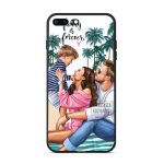 Husa protectie  compatibila cu Apple iPhone 13 Pro Glass print Family is Forever Multicolor