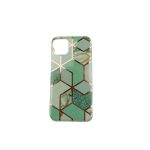 Husa protectie pentru Apple iPhone 11 Pro Soft IMD TPU Marble Geometric Verde