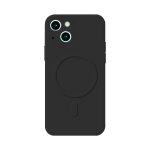 Husa protectie  compatibila cu iPhone 11 (6.1), Liquid MagSafe, ring-shaped, magnetica, Negru - imagine 2