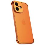 Carcasa de Telefon,  Compatibila Apple iPhone 17, Fara Rama, doar Colturi si Camera, din Metal, Grosime 0.1 mm, Portocaliu