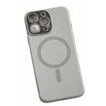 Carcasa Liquid Silicone,  Compatibila iPhone 17, Magnetica, Protectie TPU Camera, Gri Titanium