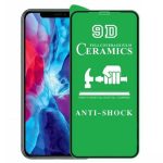 Folie de Protectie Ceramica,  Compatibila cu Apple iPhone 16 Plus, Ceramics 9D, Antisoc, Margini Negre, Transparent