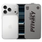 Folie de Protectie pentru Apple iPhone 17 Pro,  Sticla Securizata ESD Antistatica, Super-X Privacy OG, Margini Negre, 0.30 mm, Transparent Inchis