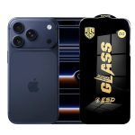 iPhone 17 Pro Folie de Protectie,  Sticla Securizata ESD, Margini Negre, Rezistenta la Zgirieturi, Antistatica, 0.35 mm, Transparenta