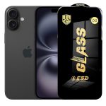 Folie de Sticla pentru Apple iPhone 16,  Sticla Securizata ESD Antistatica, Super-X OG, cu Margini Negre, Rezistenta la Zgirieturi, 0.35 mm, Transparenta