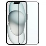 Folie Sticla Securizata,  Pentru Apple iPhone 16, Full Glue, Margini Negre, Transparent