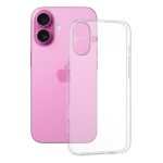 Husa de Protectie,  pentru Apple iPhone 16, TPU Protect Plus, cu Dust Plug, Transparent