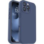 Husa de Protectie Matte TPU,  pentru Apple iPhone 16 Pro, Protectie Camera, Antisoc, Antizgariere, Antialunecare, Acoperire Completa, Albastru