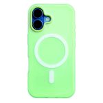 Husa Telefon Jelly Magnetic 2in1,  Compatibila cu Apple iPhone 17, din PC+TPU, Magsafe, Finisaj Mat, Verde