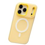 Husa Telefon Jelly Magnetic 2in1,  Compatibila cu Apple iPhone 17 Pro Max, din PC+TPU, Magsafe, Finisaj Mat, Portocaliu