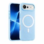 Husa Telefon Jelly Magnetic 2in1,  Compatibila cu Apple iPhone 17 Air, din PC+TPU, Magsafe, Finisaj Mat, Albastru Deschis