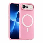 Husa Telefon Jelly Magnetic 2in1,  Compatibila cu Apple iPhone 17 Air, din PC+TPU, Magsafe, Finisaj Mat, Roz