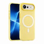 Husa Telefon Jelly Magnetic 2in1,  Compatibila cu Apple iPhone 17 Air, din PC+TPU, Magsafe, Finisaj Mat, Portocaliu