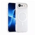 Husa Telefon Jelly Magnetic 2in1,  Compatibila cu Apple iPhone 17 Air, din PC+TPU, Magsafe, Finisaj Mat, Alb