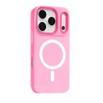 Husa Telefon Jelly Magnetic 2in1,  Compatibila cu Apple iPhone 17 Pro, din PC+TPU, Magsafe, Finisaj Mat, Roz