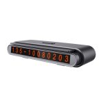 Suport Numar de Telefon pentru Parcare Auto,  Suport pentru Numarul de telefon, Banda glisanta pentru Ascundere, Banda Adeziva Inclusa, 120 x 48 x 24 mm, Cifre Rosii, Negru