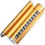 Suport numar de telefon cu odorizant  pentru parcare Galben