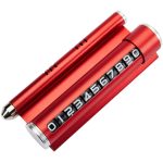 Suport numar de telefon cu odorizant  pentru parcare Rosu