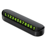 Suport numar telefon  afisaj parcare numar telefon/parcare temporara, Negru